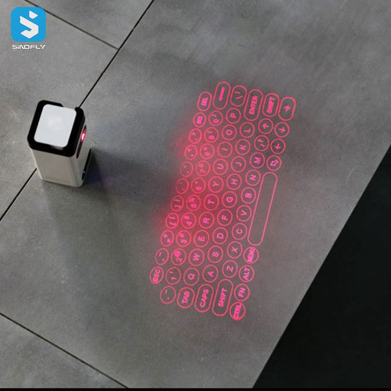 Laser projection virtual laser keyboard